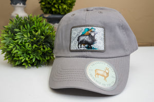 Thankful Sheep Black Sheep Dad Hat on Icons Patch Light Gray/Gray