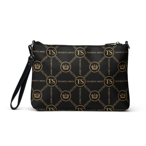 Thankful Sheep Circle Icons Crossbody Handbag.