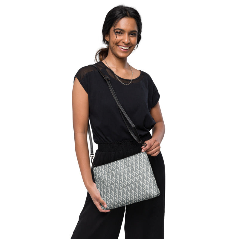 Thankful Sheep Icons Crossbody Handbag Grays