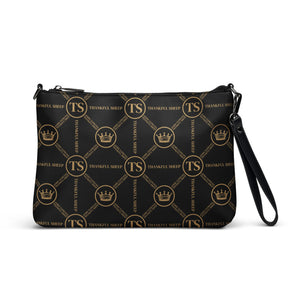 Thankful Sheep Circle Icons Crossbody Handbag.