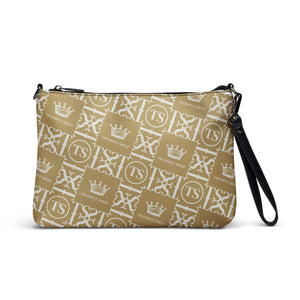 Thankful Sheep Icons Crossbody Handbag Gold