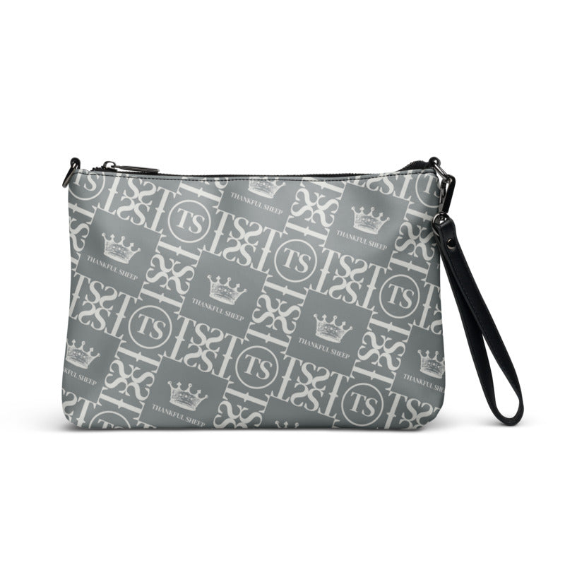 Thankful Sheep Icons Crossbody Handbag Grays
