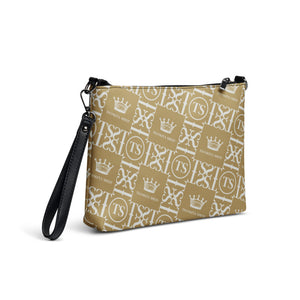 Thankful Sheep Icons Crossbody Handbag Gold