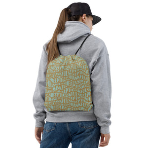 Thankful Sheep All Over Sheep Drawstring Backpack