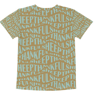 "All Over Sheep" Kids Short Sleeve Crew Neck T-Shirt