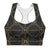 Thankful Sheep Circle Icons Longline Sports Bra  Black/Gold