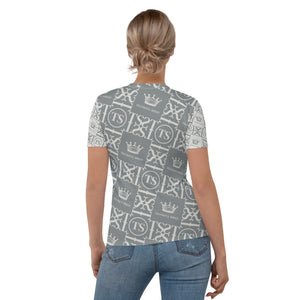 Thankful Sheep Icons Women's Short Sleeve T-Shirt Grays