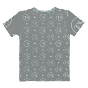 Icons Thankful Sheep Women's Short Sleeve T-Shirt Teal/Gray