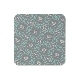 Thankful Sheep Icons Coaster Gray/Blue/Lt Gray