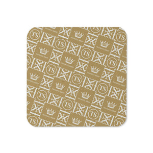 Thankful Sheep Icons Coaster Gold/Lt Gray