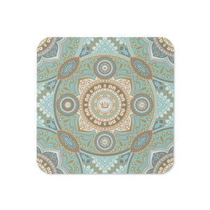 Thankful Sheep Harmony Coaster  Blue