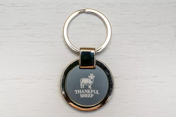 Thankful Sheep Icon Keychain