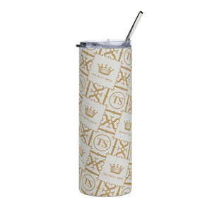 Thankful Sheep Icons Stainless Steel 20oz Tumbler Light Gray/Gold