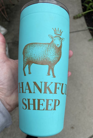 Thankful Sheep Logo Tumbler