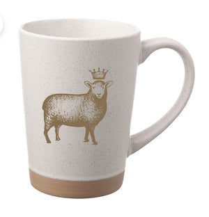 Thankful Sheep 16 oz.  Speckled Clay Coffee Mug