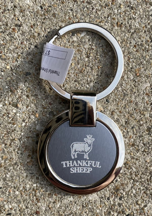 Thankful Sheep Icon Keychain