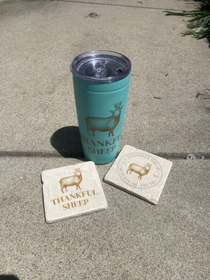 Thankful Sheep Logo Tumbler