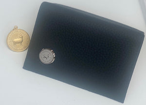 Thankful Sheep "Message of Truth" Medallion Leather Credit Card Wallet