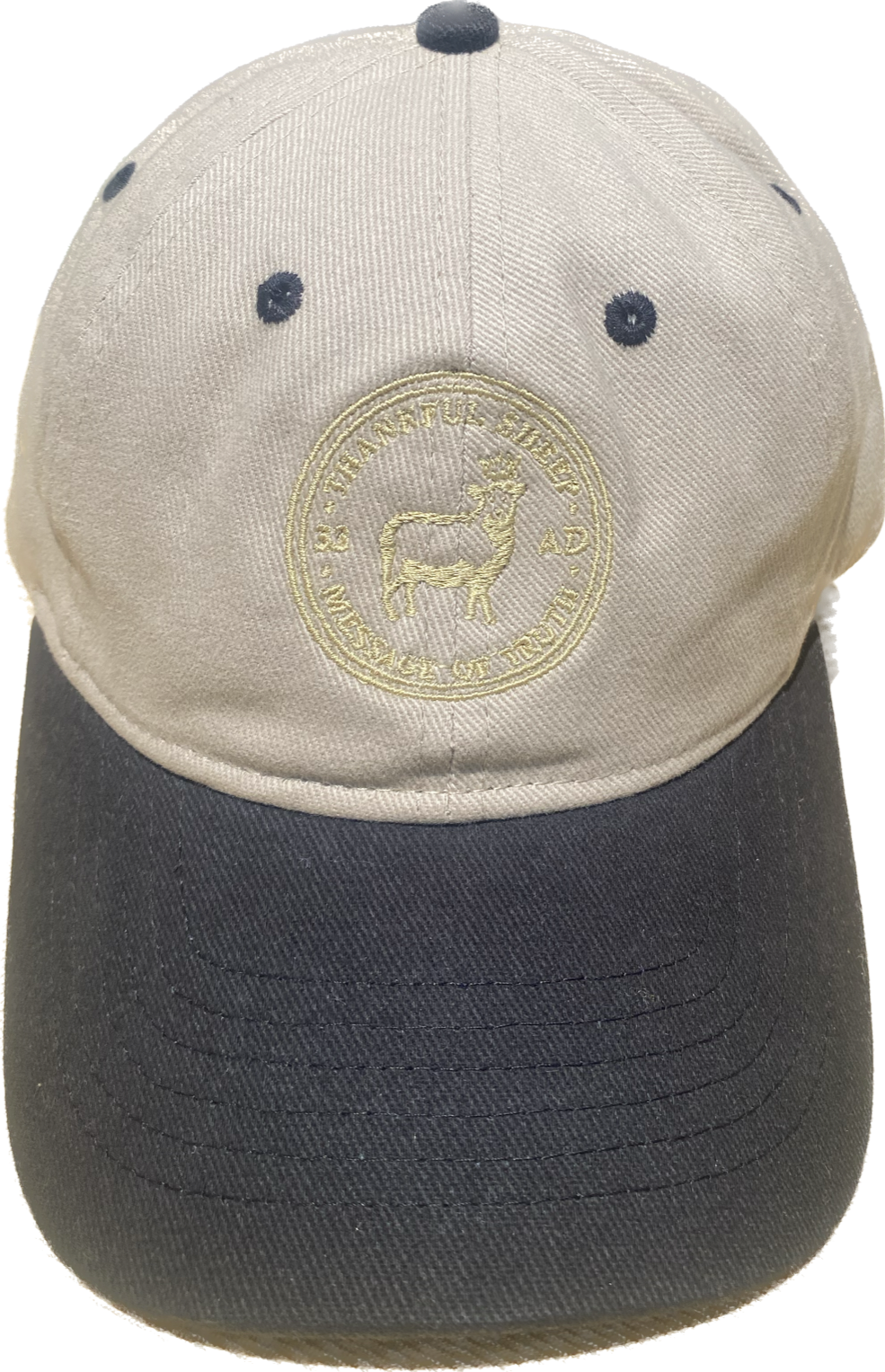Thankful Sheep Medallion Stitched Hat