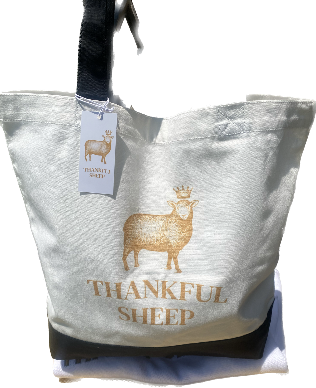 Thankful Sheep Cotton Tote