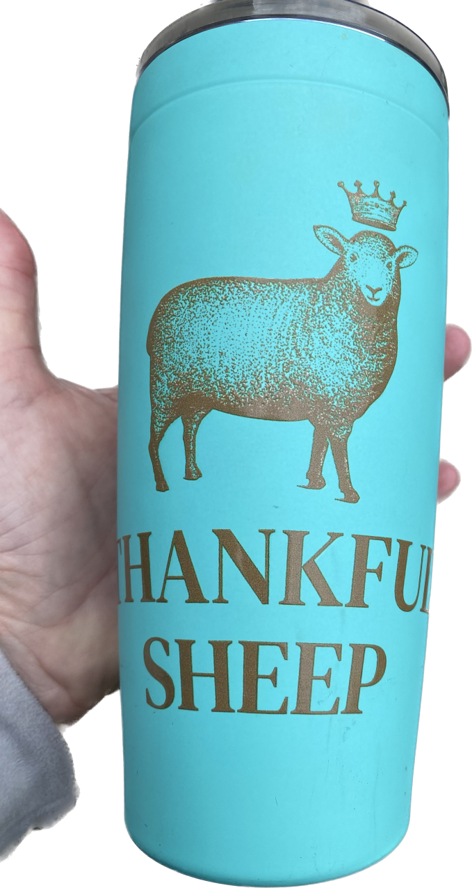 Thankful Sheep Logo Tumbler