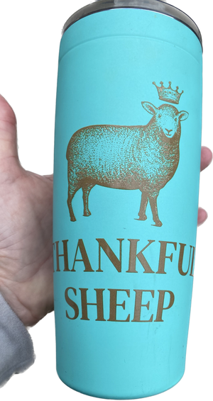 Thankful Sheep Logo Tumbler