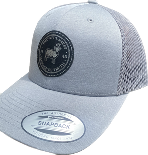 Thankful Sheep Trucker Hat Gray