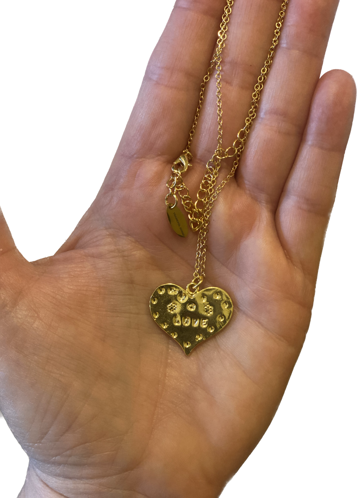 Thankful Sheep Love Heart Necklace