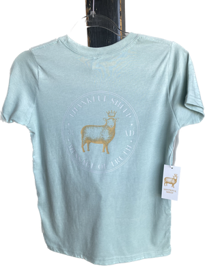 YOUTH THANKFUL SHEEP T-SHIRTS SEA FOAM