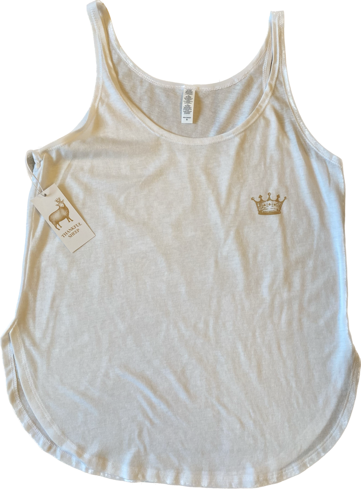 Thankful Sheep Tank Top White
