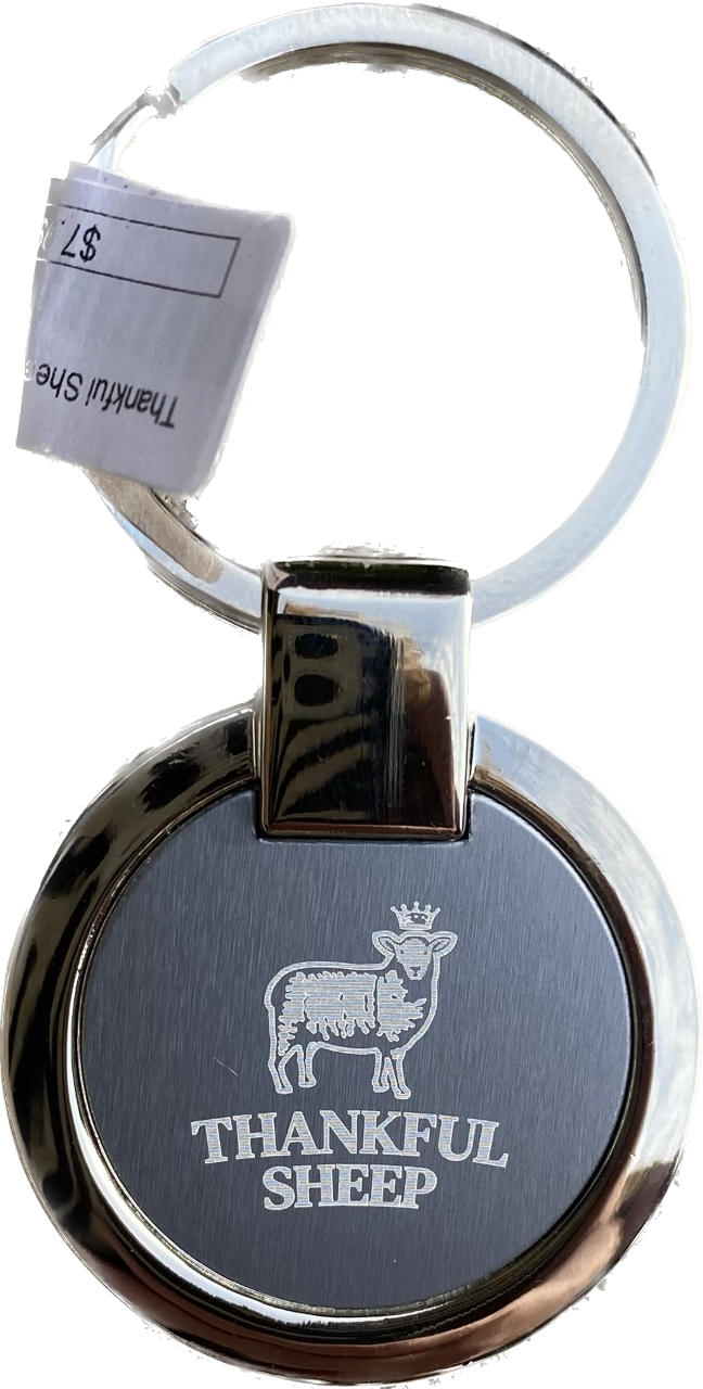 Thankful Sheep Icon Keychain