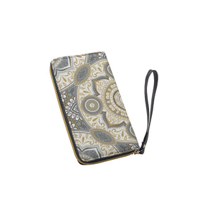 Thankful Sheep Harmony Zip Wallet With Strap  Grays