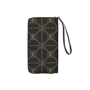 Thankful Sheep Circle Icons Zip Wallet With Strap