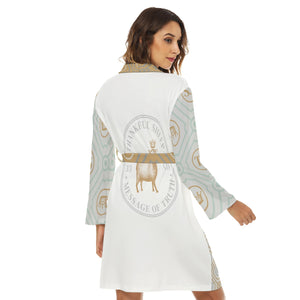 Thankful Sheep Pattern Mix Women's Robe