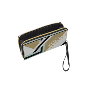 Thankful Sheep Bold Sheep Zip Wallet With Strap  Gold/Blue/Light Gray/Black