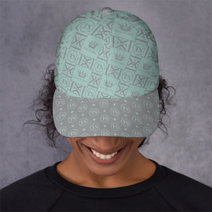 Thankful Sheep Icons Print Peaked Cap