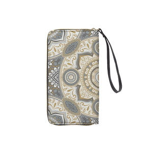 Thankful Sheep Harmony Zip Wallet With Strap  Grays