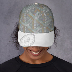 Thankful Sheep Patterned Peaked Hat