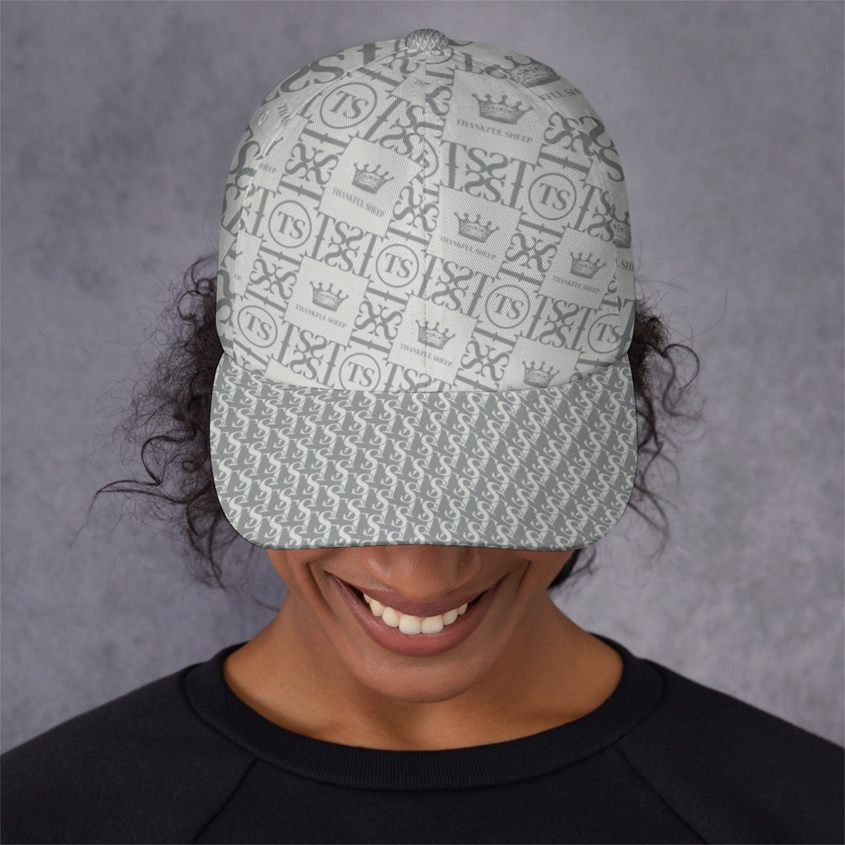 Thankful Sheep Icons Peaked Cap