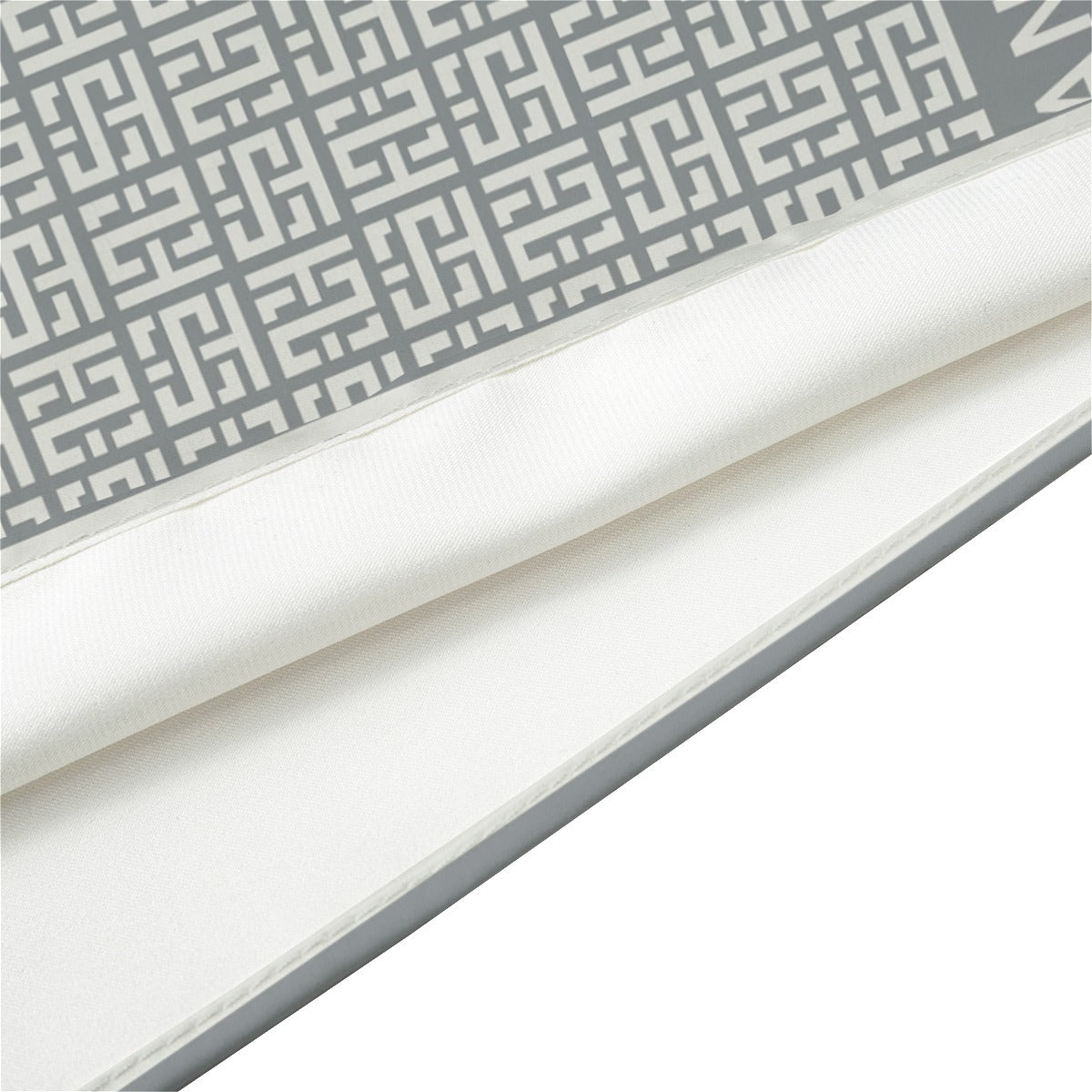 Thankful Sheep Interlock Scarf  Gray/Light Gray