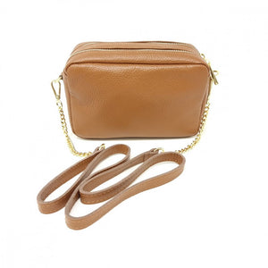 Thankful Sheep Leather Crossbody in Camel