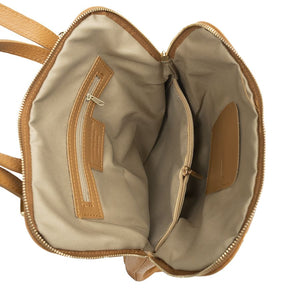 Thankful Sheep Leather Backpack Camel