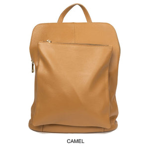 Thankful Sheep Leather Backpack Camel