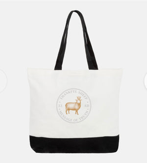 Thankful Sheep Cotton Tote